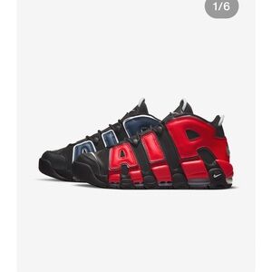 Nike Air More Uptempo 96 Alternates Split Black Varsity Red
